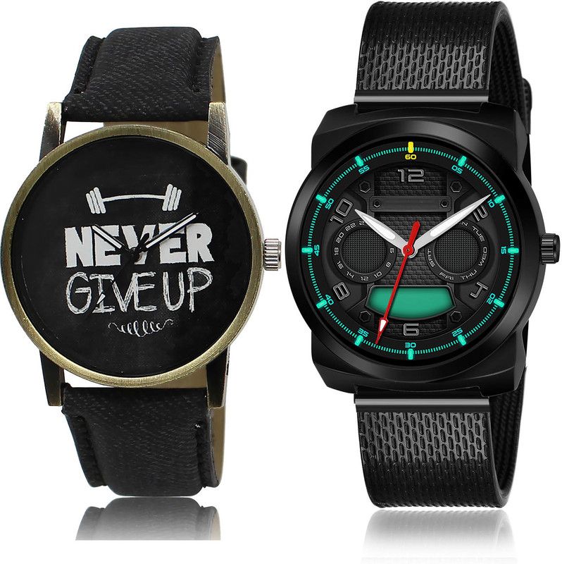 Analog Watch - For Men Royal 2 Watch Combo For Boys And Men - BL46.27-(57-S-10)