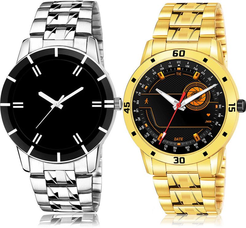 Analog Watch - For Men Latest 3D Design 2 Watch Combo For Boys And Men - BCPL1-(52-S-21)
