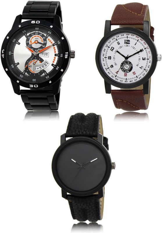 New latest Designer Combo of 3 Analog Watch - For Men LR107-LR11-LR21