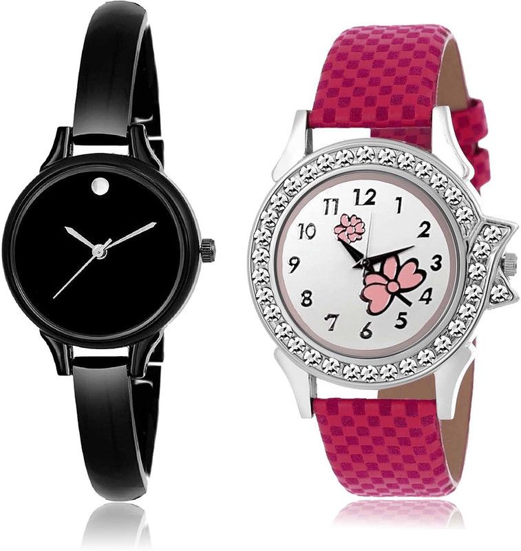 combo watch Analog Watch - For Women Latest Designer Flower Combo Watch For Girls And Women - G463-G128