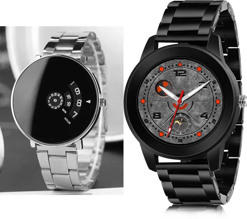 Analog Watch - For Men Contemporary Italian Designer 2 Watch Combo For Boys And Men - B81-(13-S-20)