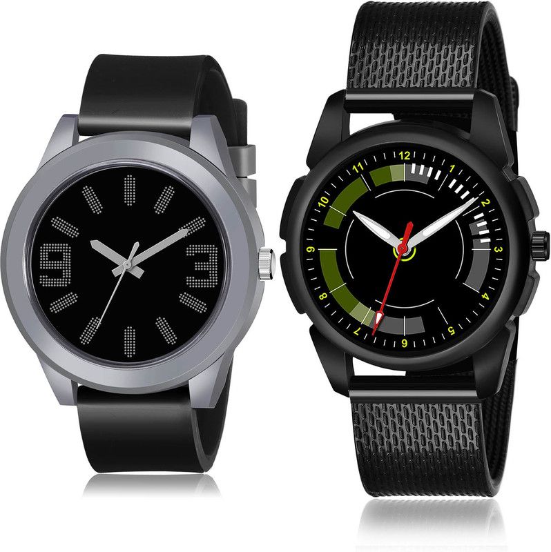 Analog Watch - For Men Modish Party Wedding 2 Watch Combo For Boys And Men - BM102-(43-S-10)