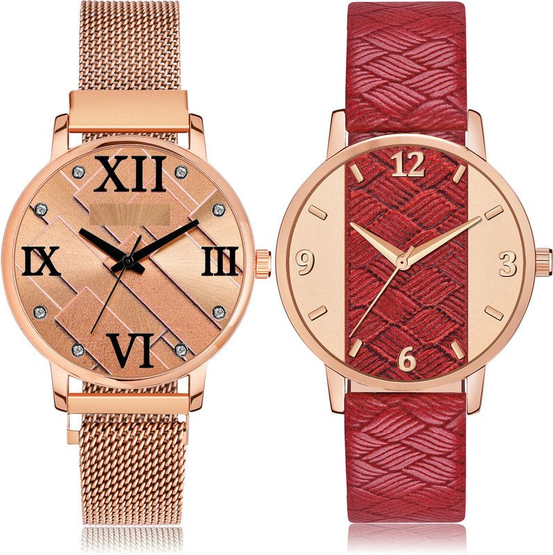 Analog Watch - For Women Brand New Analogue 2 Watch Combo For Women And Girls - GM240-GM399