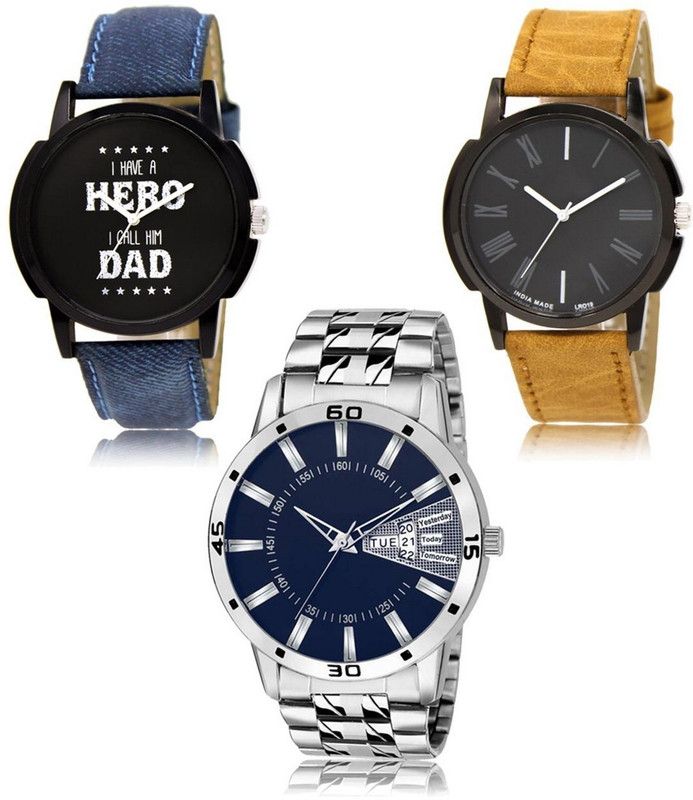New latest Designer Combo of 3 Analog Watch - For Men LR-07-19-102