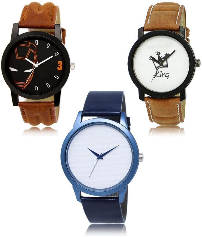 New latest Designer Combo of 3 Analog Watch - For Men LR-04-18-33