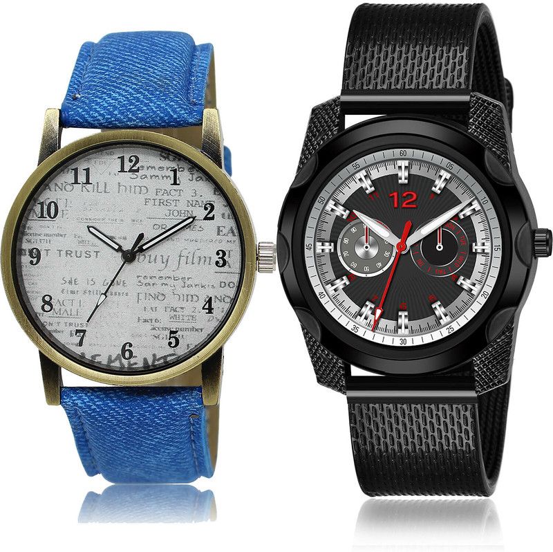 Analog Watch - For Men Classical Exclusive 2 Watch Combo For Boys And Men - BL46.28-(26-S-10)