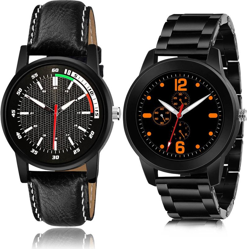 Analog Watch - For Men Modish Fashionable 2 Watch Combo For Boys And Men - BRA14-(70-S-20)