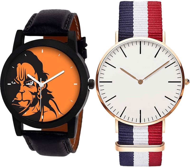 combo watch Analog Watch - For Girls Contemporary Casual Hanuman Black And Red Color Boys And Men Watch - B26-B50