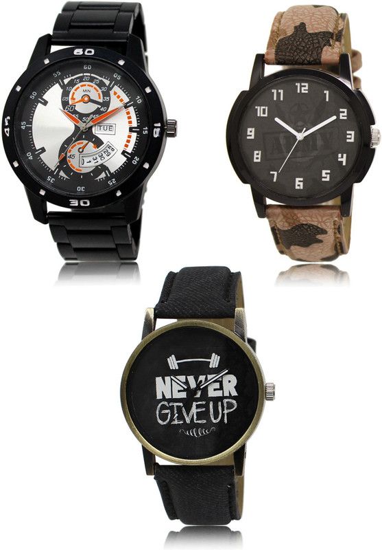 New latest Designer Combo of 3 Analog Watch - For Men 107-03-27