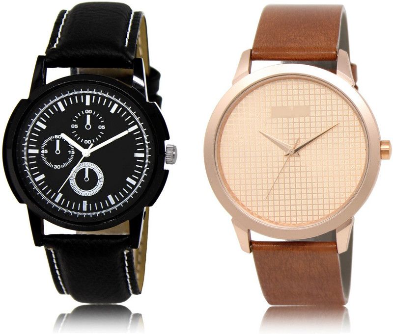 New Latest Designer Combo of 2 Analog Watch - For Men LR13-LR34