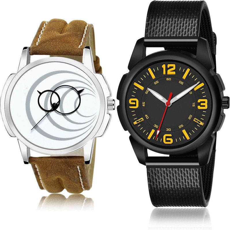 Analog Watch - For Men Classical High Quality 2 Watch Combo For Boys And Men - BL46.63-(48-S-10)
