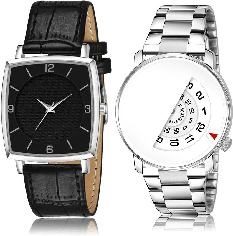 Analog Watch - For Men Modern Party Wedding 2 Watch Combo For Boys And Men - BW501-BL46.106