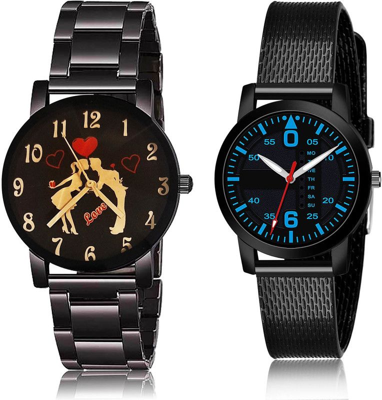 Analog Watch - For Women Contemporary 3D Design 2 Watch Combo For Women And Girls - GCPL6-(24-L-10)