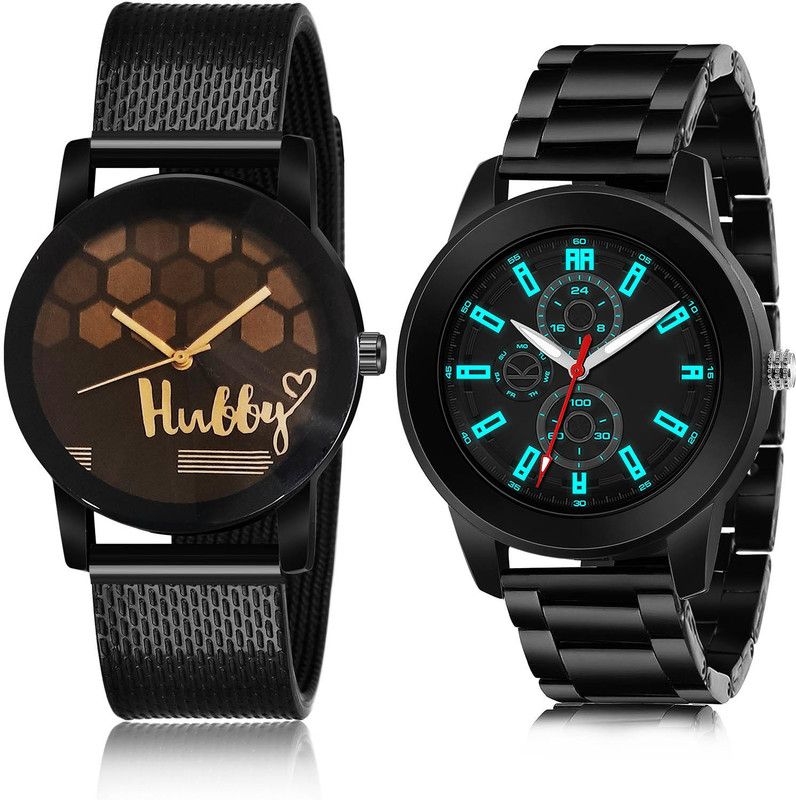 Analog Watch - For Men Modern Heart 2 Watch Combo For Boys And Men - BCPL23-(63-S-20)