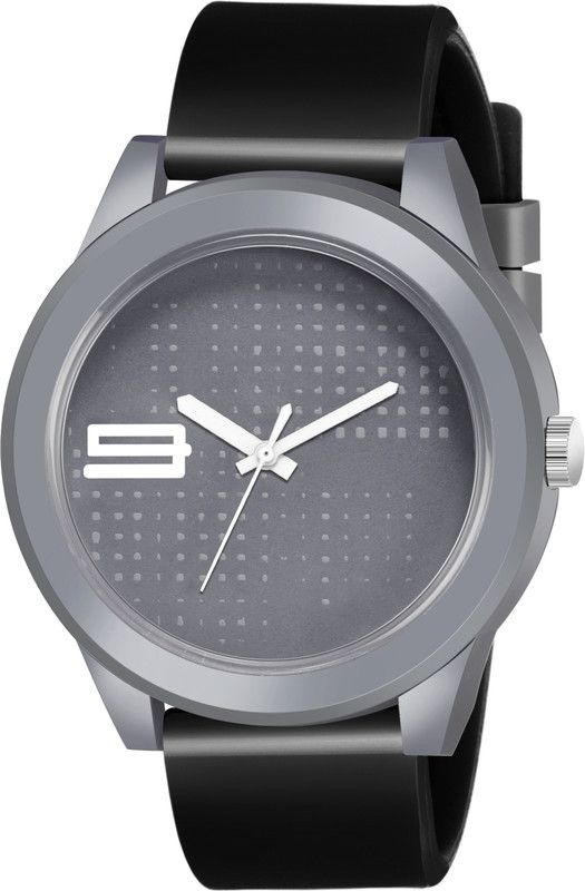Luxury Looking Grey Dial Black Strap Casual And Formal Teess Analog Watch - For Men & Women WATR-109