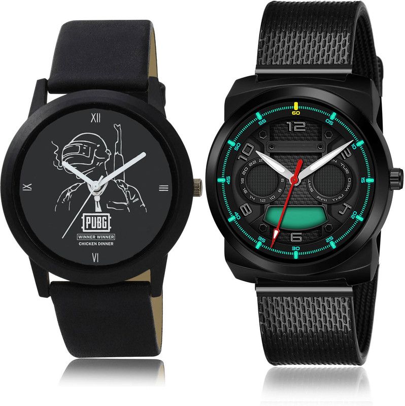 Analog Watch - For Men New Present 2 Watch Combo For Boys And Men - B164-(57-S-10)