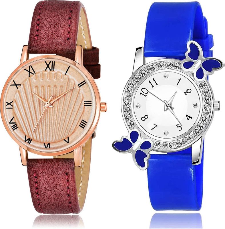 Analog Watch - For Girls Classical Designer 2 Watch Combo For Women And Girls - GW48-G98