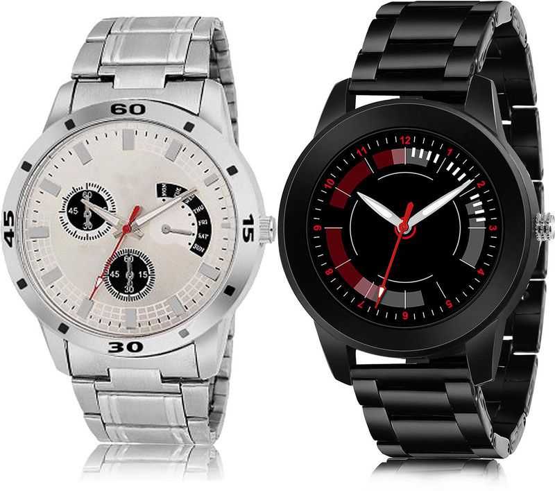 Analog Watch - For Men Classical Style 2 Watch Combo For Boys And Men - BL46.101-(45-S-20)