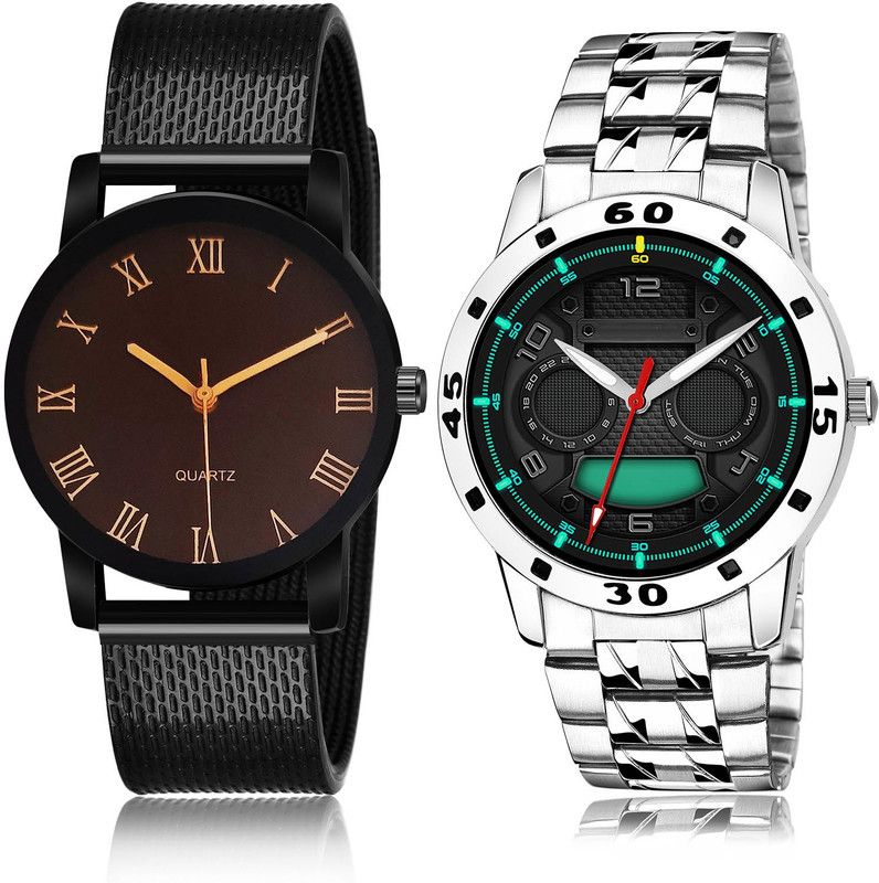 Analog Watch - For Men Contemporary Fashion 2 Watch Combo For Boys And Men - BRM15-(57-S-19)