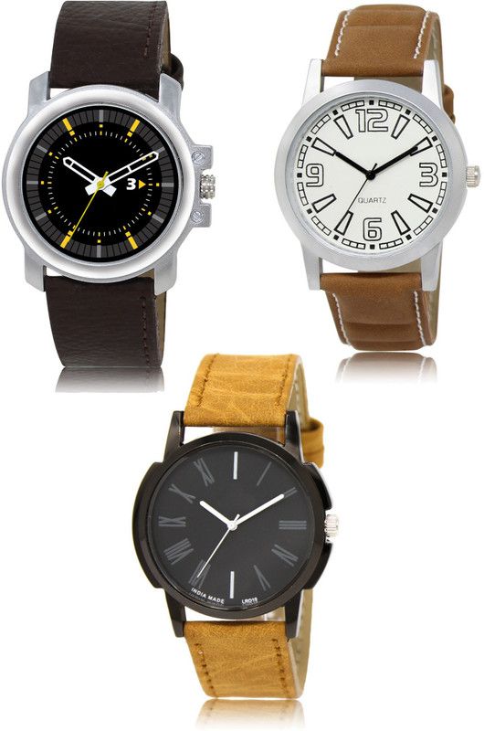 New latest Designer Combo of 3 Analog Watch - For Men 44-15-19