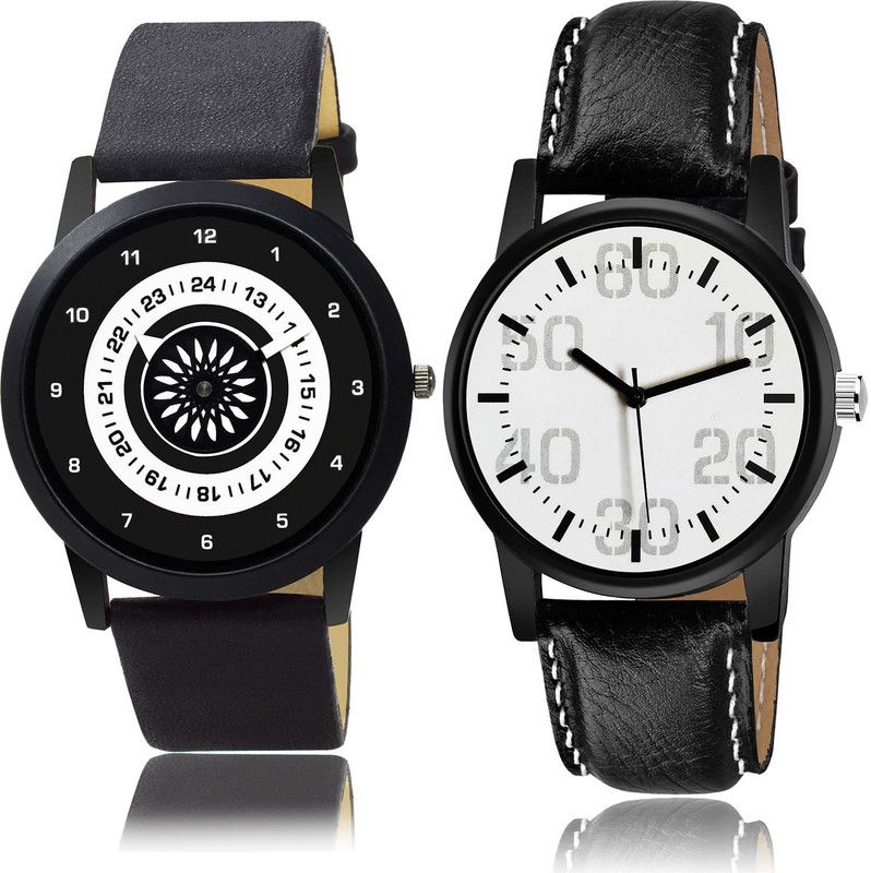 combo watch Analog Watch - For Boys Best Stylish Speedometer Black Color Boys And Men Watch - B386-B667 (Combo Of 2)