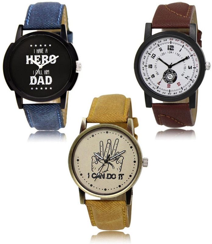 New latest Designer Combo of 3 Analog Watch - For Men LR-07-11-30