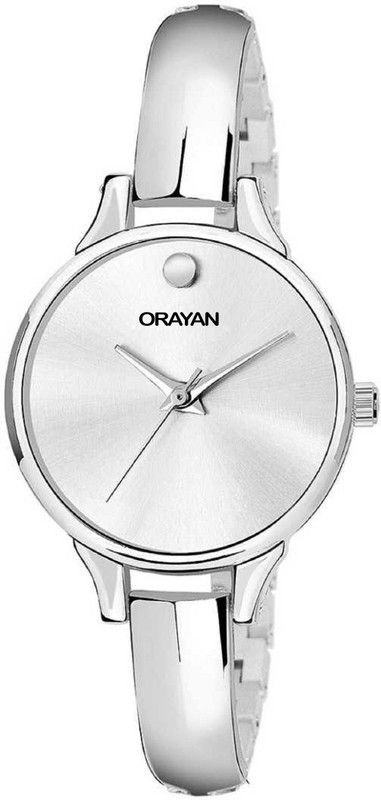 Bright Silver Color Dial & Bracelet Metal Strap Analog Watch - For Women OEWQZ3018SL
