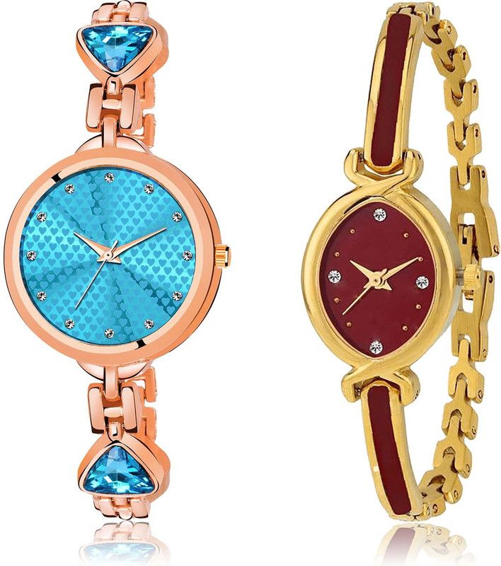 combo watch Analog Watch - For Girls New Gift Bangle Chain Combo Watch For Girls And Women - GL281-G122