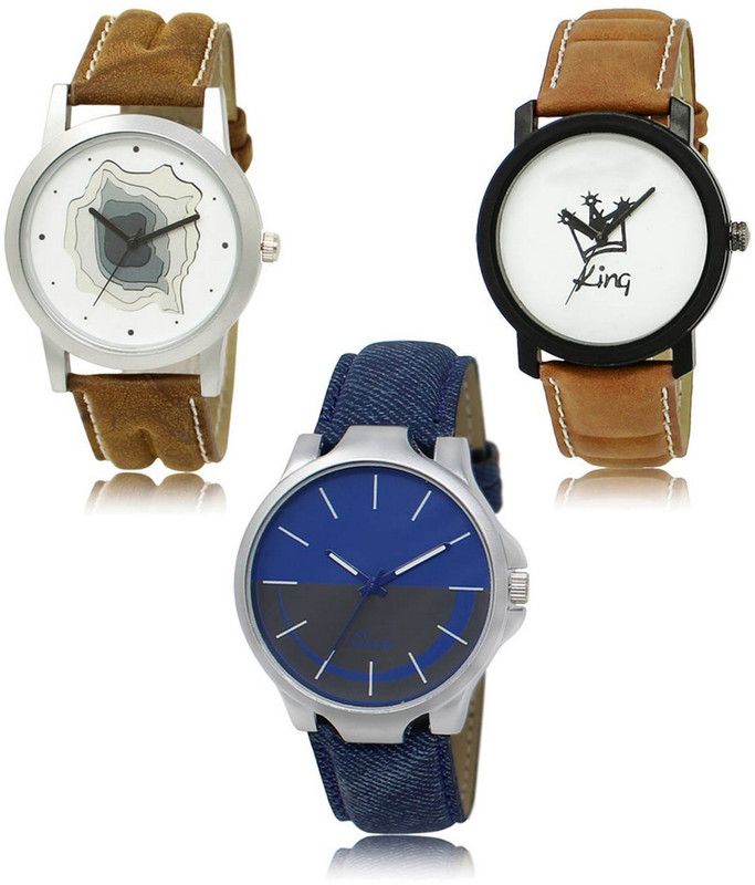 New latest Designer Combo of 3 Analog Watch - For Men LR-09-18-24