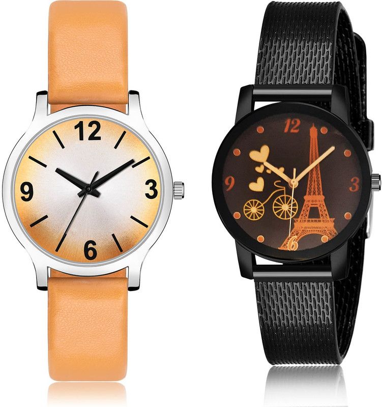 Analog Watch - For Women Latest Fashionable 2 Watch Combo For Women And Girls - GM354-G524