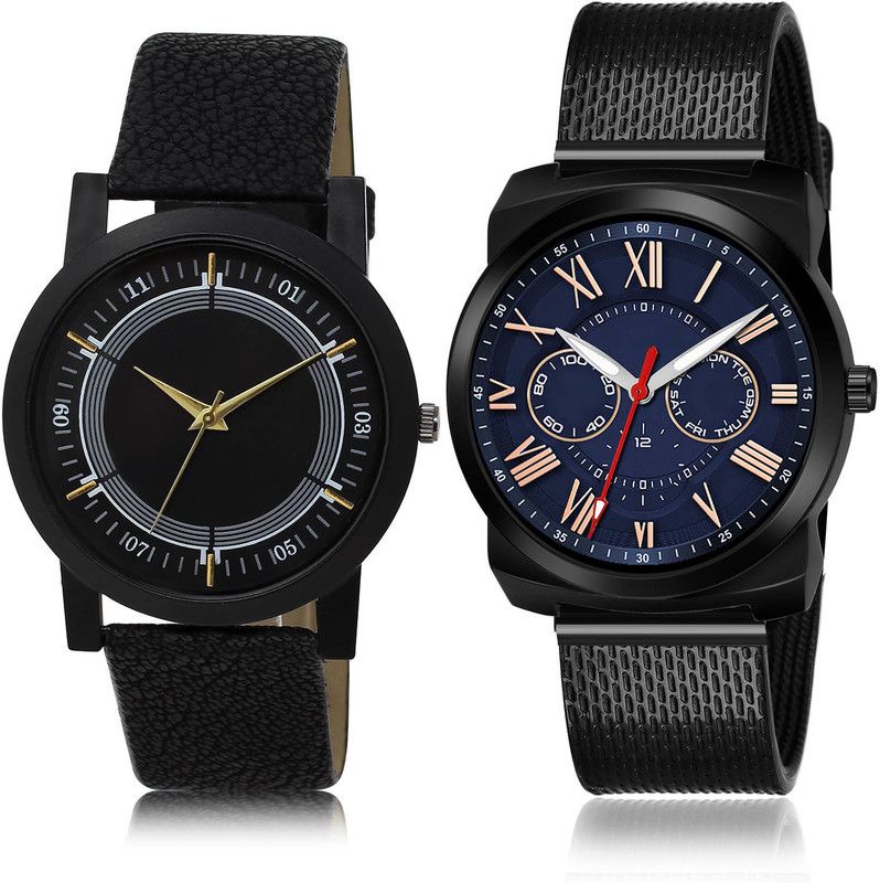 Analog Watch - For Men Classical Collection 2 Watch Combo For Boys And Men - BL46.48-(62-S-10)