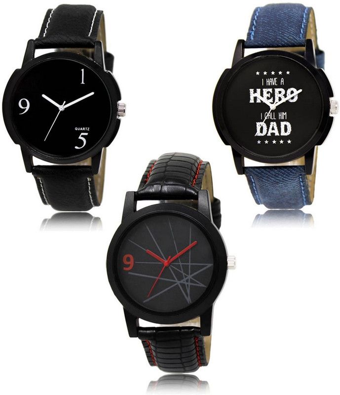 New latest Designer Combo of 3 Analog Watch - For Men LR-06-07-08