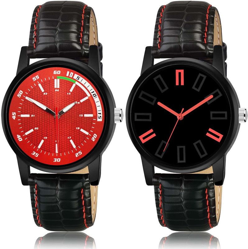 combo watch Analog Watch - For Men & Women Classical 3D Design Sports 2 Watch Combo For Boys And Men - BRA26-B28