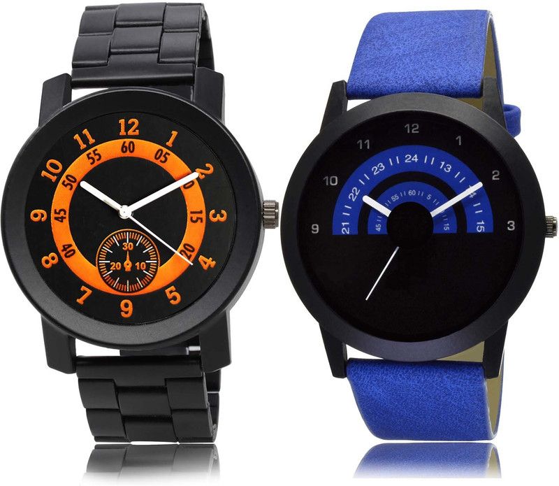 combo watch Analog Watch - For Boys & Girls Modern 3D Design Chain Watch And Speedometer Watch - B850-B47 (Combo Of 2 )