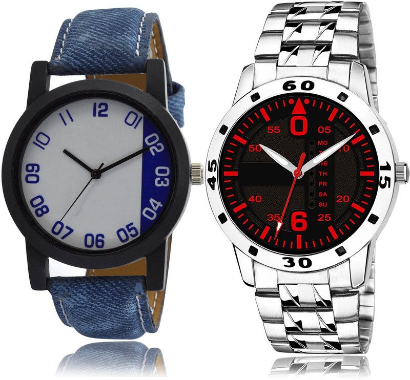 Analog Watch - For Men Treading Traditional 2 Watch Combo For Boys And Men - B40-(25-S-19)