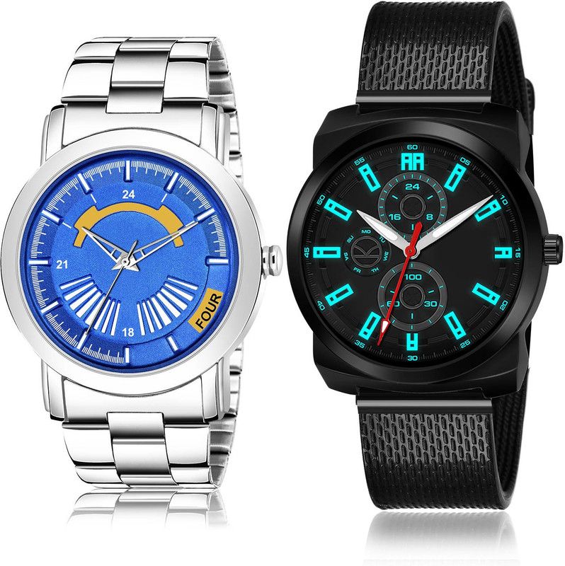 Analog Watch - For Men Modern Gift 2 Watch Combo For Boys And Men - BM408-(63-S-10)