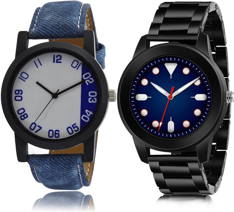 Analog Watch - For Men Contemporary Collegian 2 Watch Combo For Boys And Men - B40-(65-S-20)