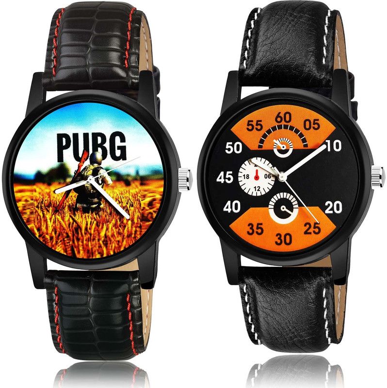 combo watch Analog Watch - For Boys Modish Rich Pubg Military Army Black Color Boys And Men Watch - B476-B826 (Combo Of 2)