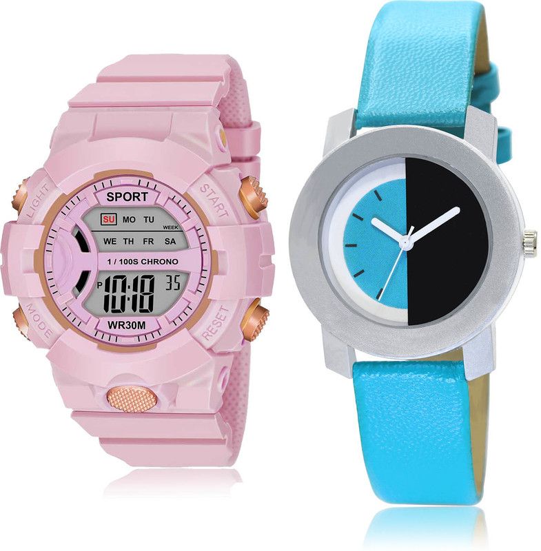 Analog-Digital Watch - For Girls Contemporary Tread 2 Watch Combo For Women And Girls - DG36-G274