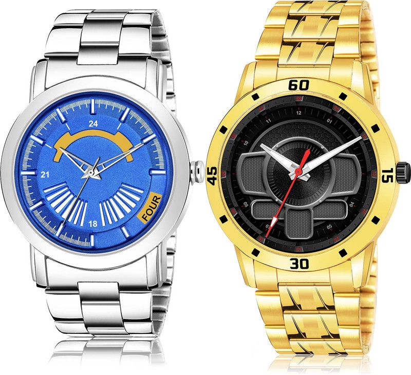 Analog Watch - For Men Classical Luxury 2 Watch Combo For Boys And Men - BM408-(8-S-21)