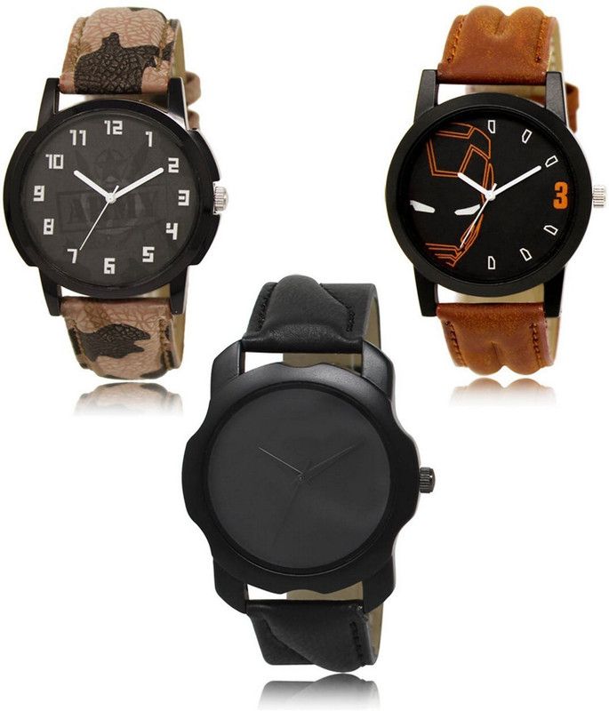 New latest Designer Combo of 3 Analog Watch - For Men LR-03-04-22