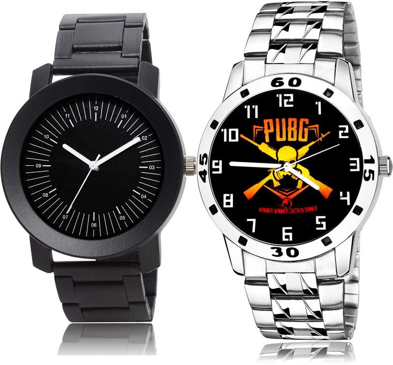 Analog Watch - For Boys & Girls New Present Pubg Military Army Chain Watch Combo Watch For Boys And Men - BO54-B640