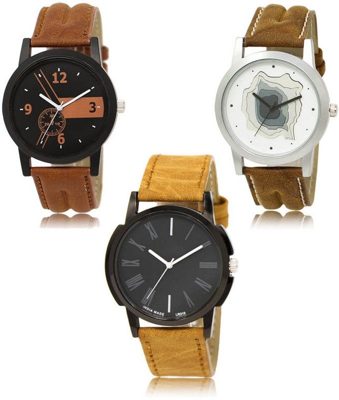 New latest Designer Combo of 3 Analog Watch - For Men LR-01-09-19