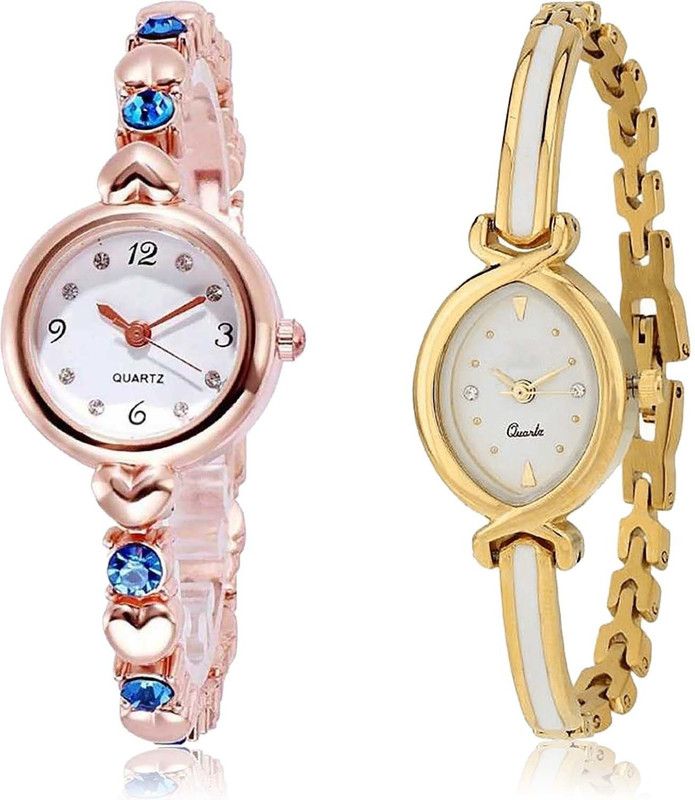 combo watch Analog Watch - For Girls Classical Unique Stone Combo Watch For Girls And Women - G457-G123