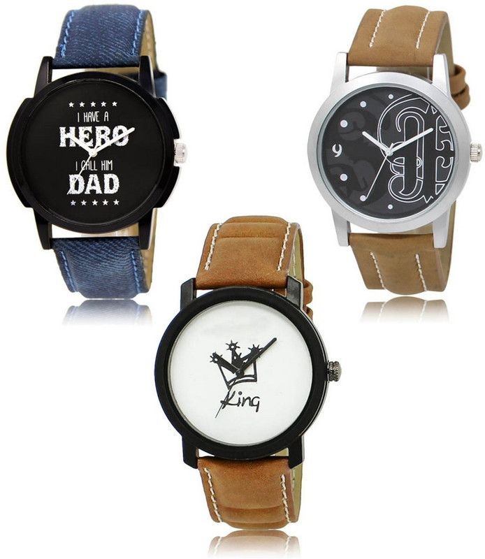 New latest Designer Combo of 3 Analog Watch - For Men LR-07-14-18