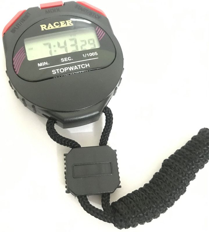 Siaan Racer Stopwatch with Alarm Handheld LCD Digital Professional Timer Sports digital pocket stop watch  (Black, Red)