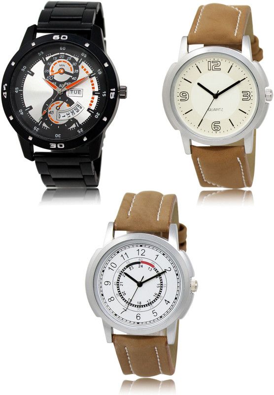 New latest Designer Combo of 3 Analog Watch - For Men 107-16-17