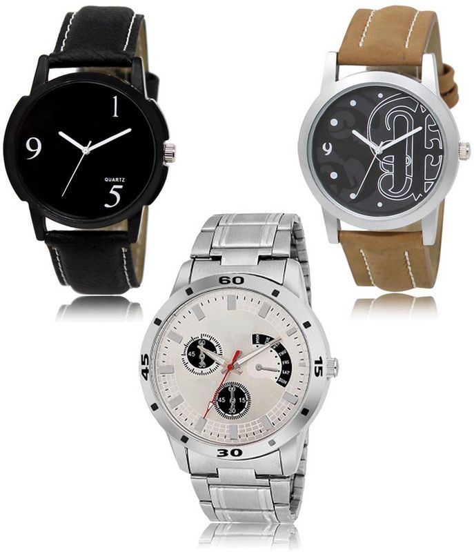 New latest Designer Combo of 3 Analog Watch - For Men LR-06-14-101