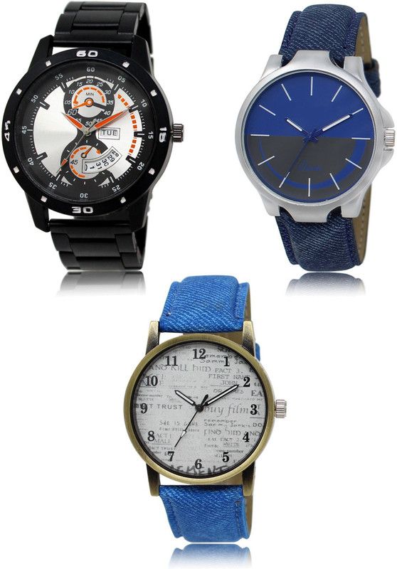 New latest Designer Combo of 3 Analog Watch - For Men 107-24-28