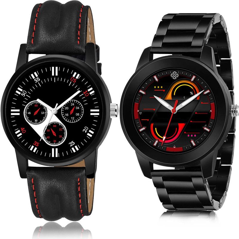 Analog Watch - For Men Best Unique 2 Watch Combo For Boys And Men - B104-(1-S-20)